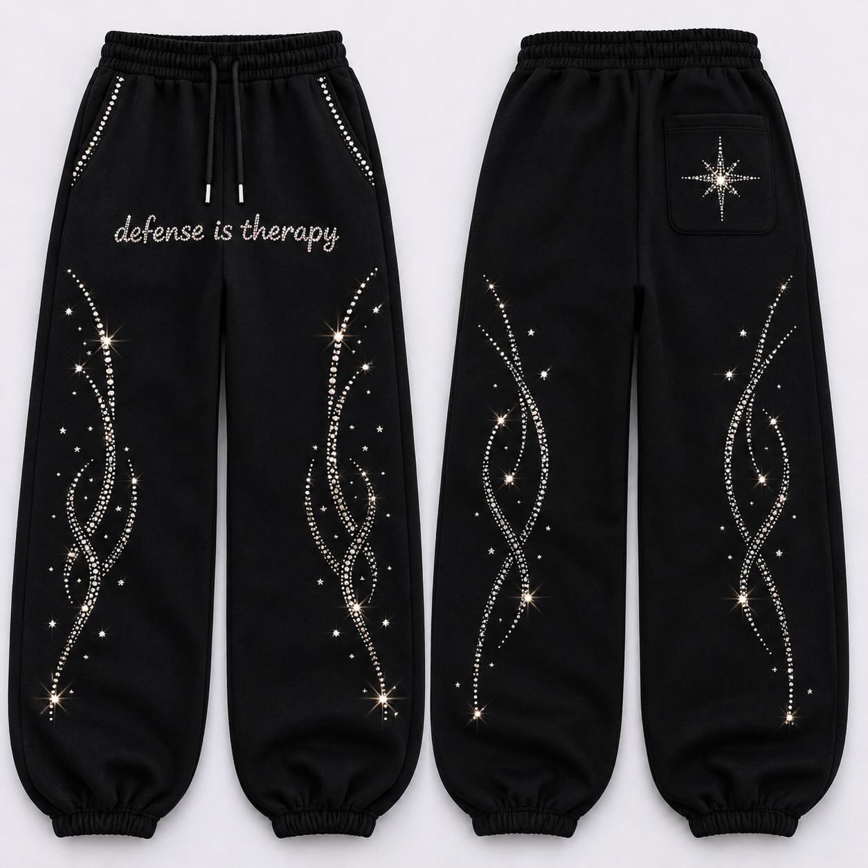 Defense Is Therapy Sweatpants (Uncuffed)
