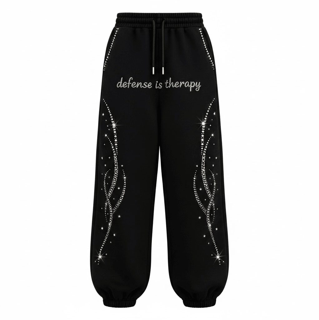 Defense Is Therapy Sweatpants (Uncuffed) - Defense Is Therapy