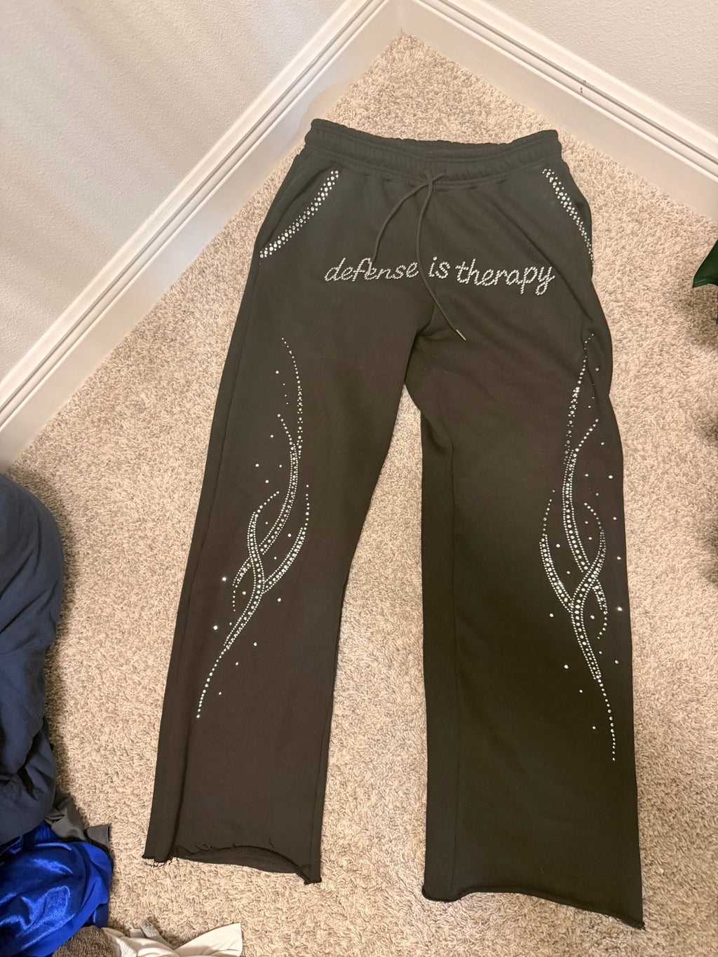 Defense Is Therapy Sweatpants (Uncuffed) - Defense Is Therapy