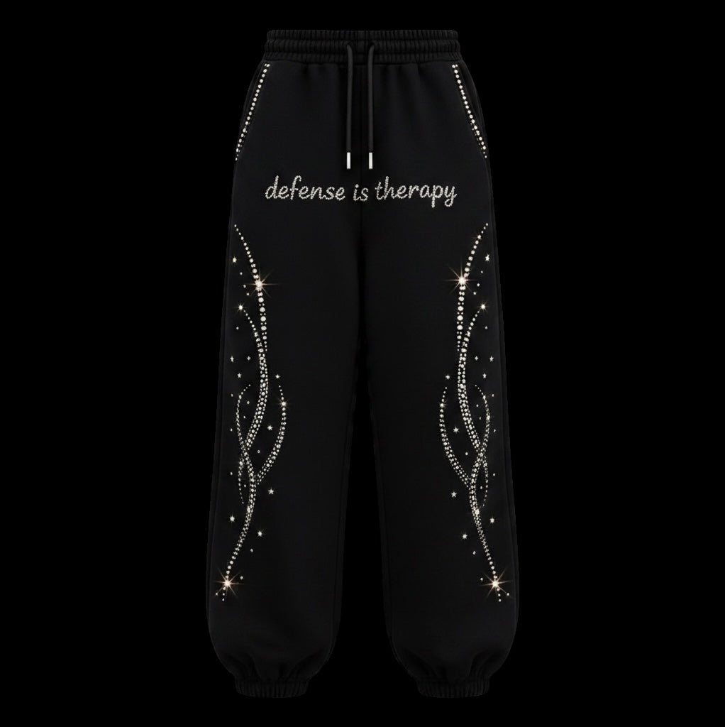 Defense Is Therapy Sweatpants (Uncuffed) - Defense Is Therapy