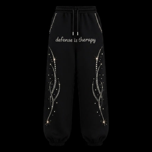 Defense Is Therapy Sweatpants (Uncuffed) - Defense Is Therapy